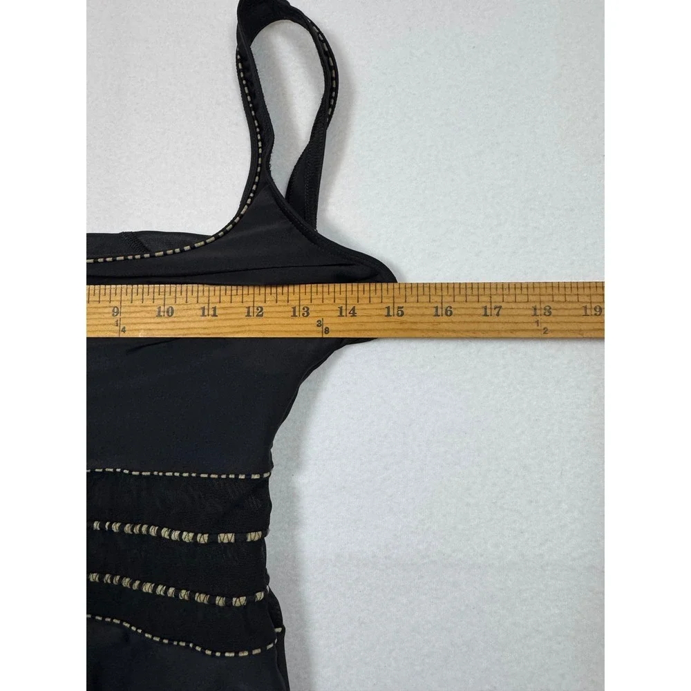 Quiet Luxury Vintage 90s Christina Mesh Insert One Piece Swimsuit‎ Womens 10